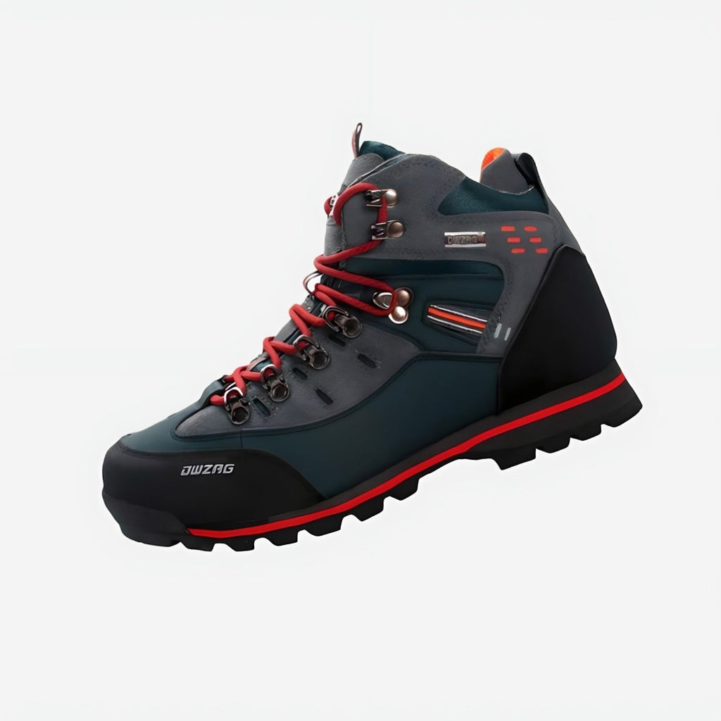 Chaussures de randonnée homme imperméables, semelle antidérapante, rouge