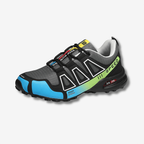 Chaussures de randonnée imperméables mixtes, semelle antidérapante, gris et vert