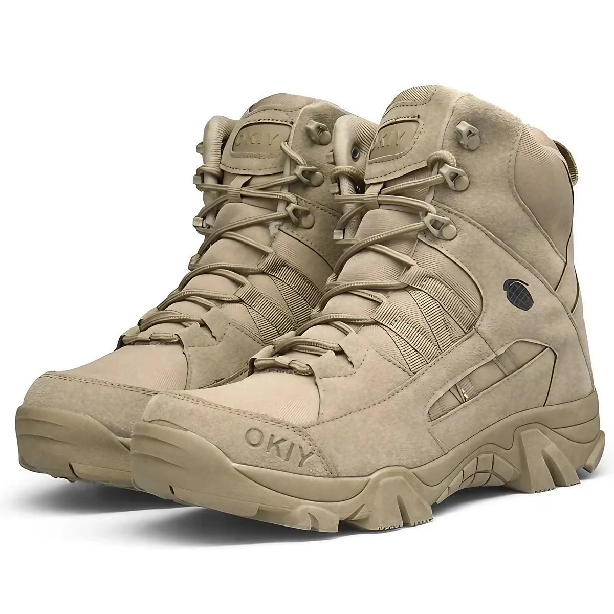Chaussures de randonnée homme imperméables, bonne adhérence, blanc