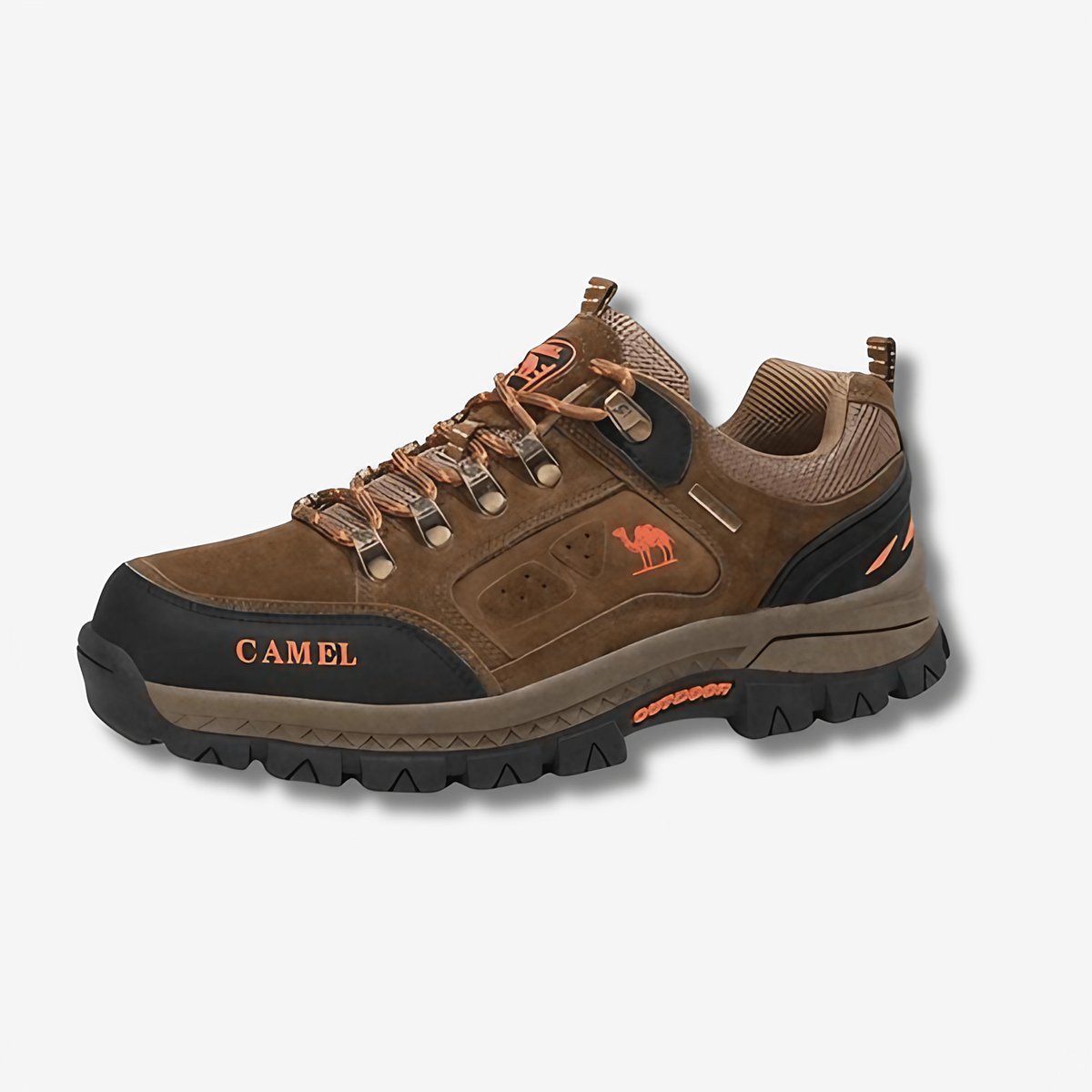 Chaussures de randonnée homme imperméables, semelle antidérapante, marron