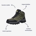 Chaussures de randonnée homme imperméables, semelle antidérapante