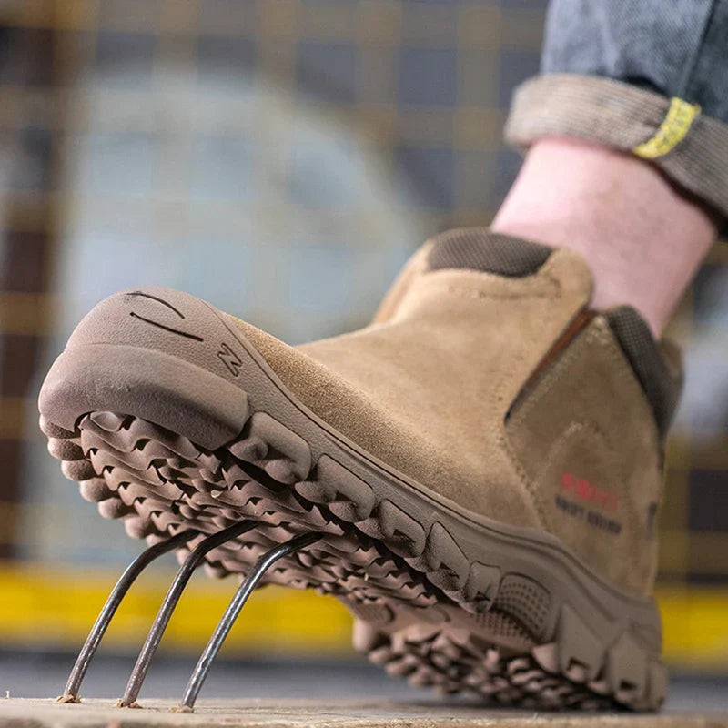 Chaussures de sécurité homme à enfiler, tige mi-montante