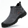 Chaussures de sécurité homme à enfiler, tige mi-montante, gris