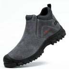 Chaussures de sécurité homme à enfiler, tige mi-montante, gris