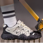 Chaussures de sécurité femme, embout acier, serrage sans lacets