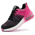 Chaussures de sécurité légères mixtes à embout acier, rose