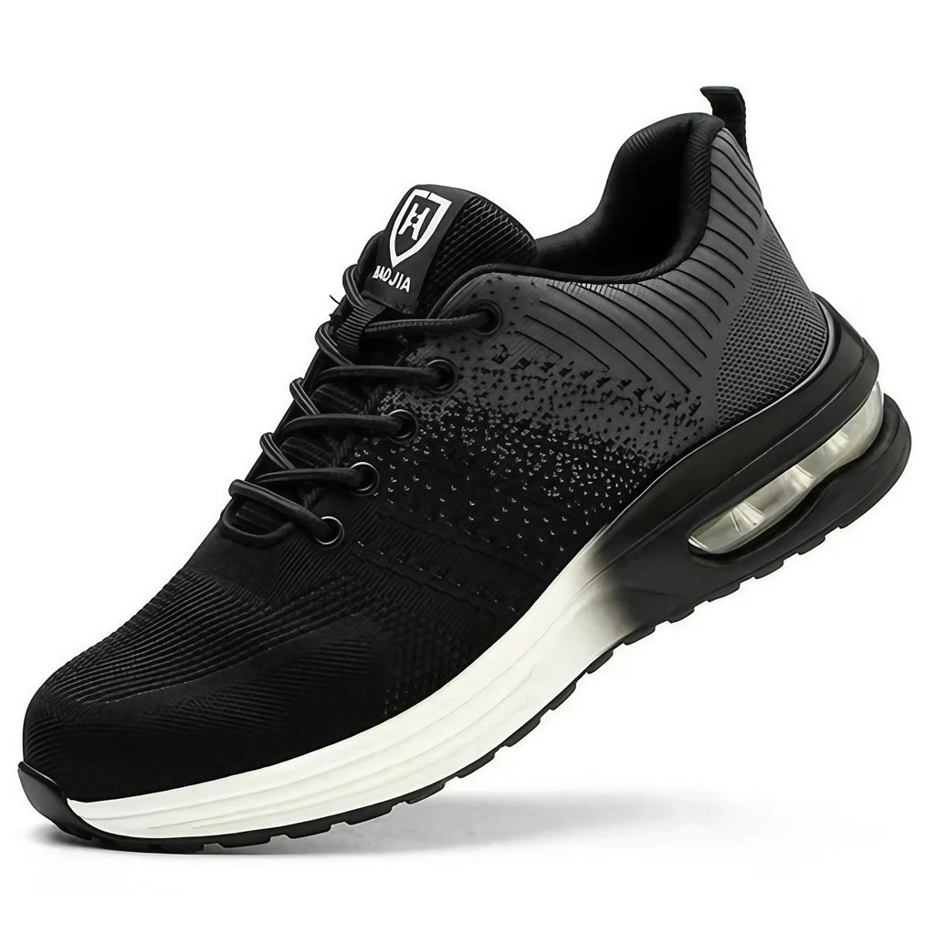 Chaussures de sécurité légères mixtes à embout acier, gris