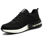 Chaussures de sécurité légères mixtes à embout acier, noir