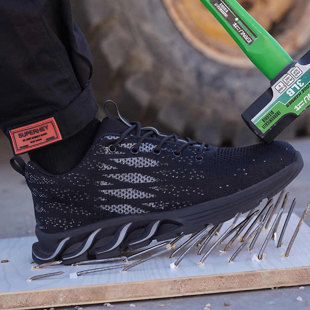 Chaussures de sécurité légères mixtes, embout acier, 36 au 48