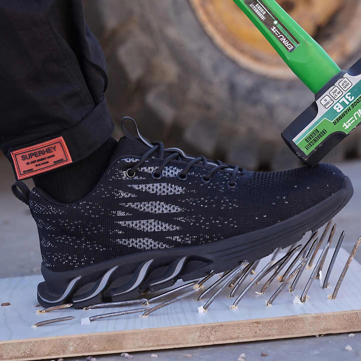 Chaussures de sécurité légères mixtes, embout acier, 36 au 48