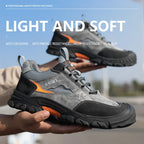 Chaussures de sécurité mixtes en similicuir, coque en acier