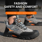 Chaussures de sécurité mixtes en similicuir, coque en acier