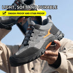 Chaussures de sécurité mixtes en similicuir, coque en acier