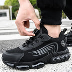 Chaussures de sécurité mixtes à laçage rotatif, embout en acier
