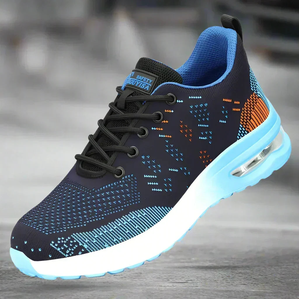 Chaussures orthopédiques de sécurité mixtes, embout en acier
