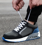 Chaussures orthopédiques de sécurité mixtes, embout en acier, gris