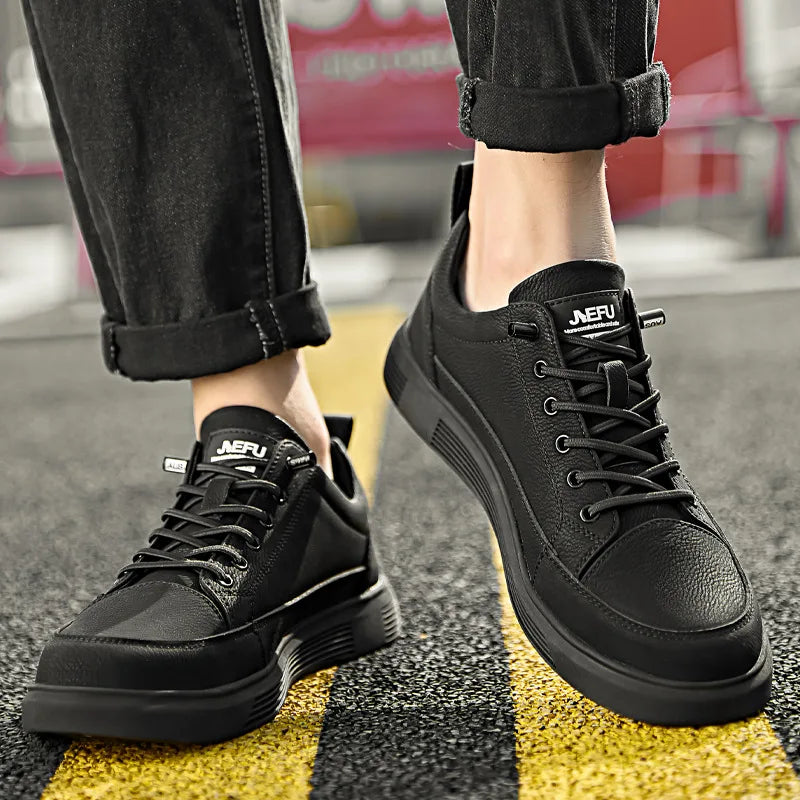 Chaussures de sécurité sans lacets imperméables, embout acier