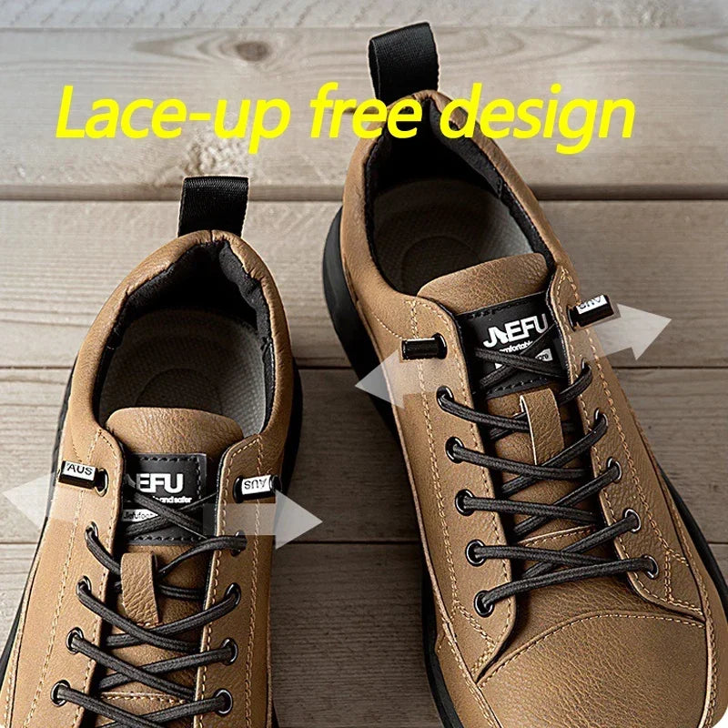 Chaussures de sécurité sans lacets imperméables, embout acier