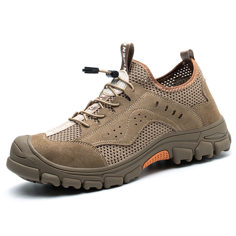 Chaussures de sécurité mixtes à bout en acier, respirantes