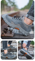 Chaussures de sécurité mixtes à bout en acier, respirantes