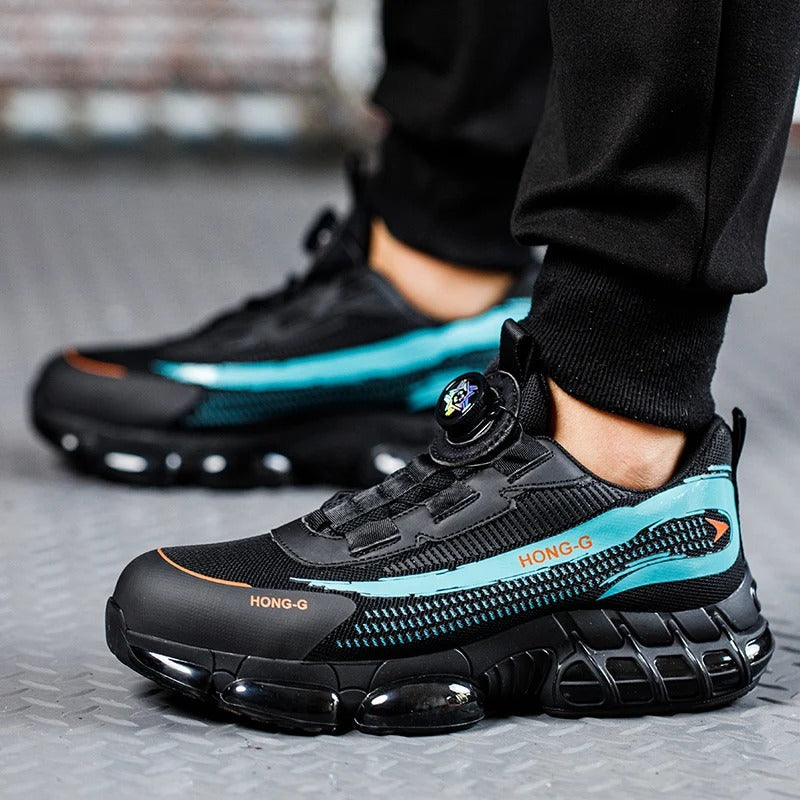 Chaussures de sécurité anti-écrasement à serrage par molette
