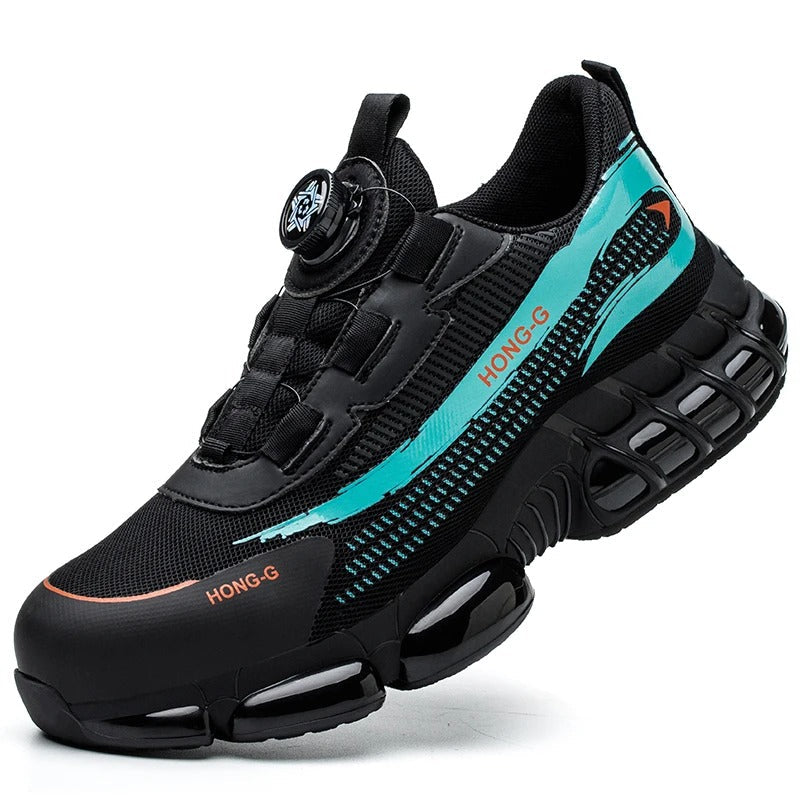 Chaussures de sécurité anti-écrasement à serrage par molette