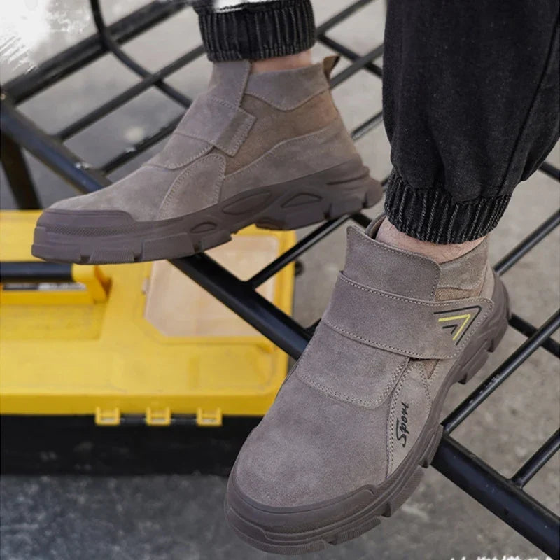 Chaussures de sécurité homme, embout acier, semelle anti-perforation