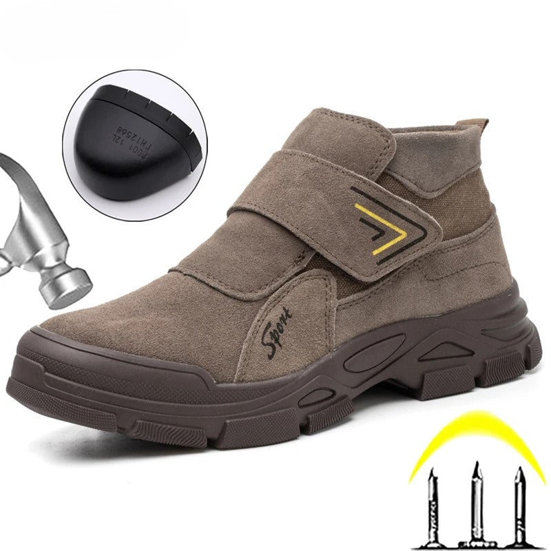 Chaussures de sécurité homme, embout acier, semelle anti-perforation