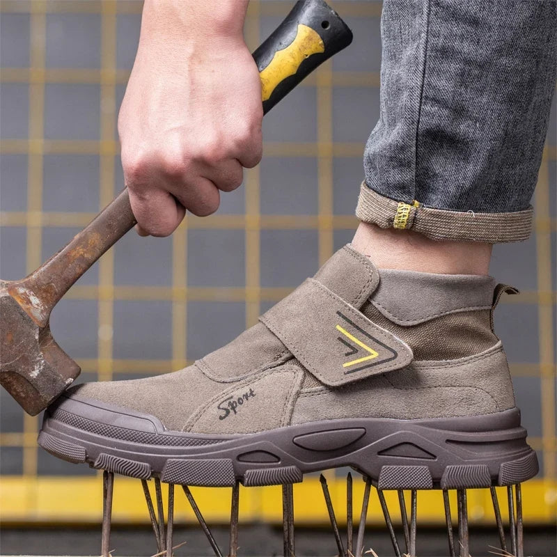Chaussures de sécurité homme, embout acier, semelle anti-perforation