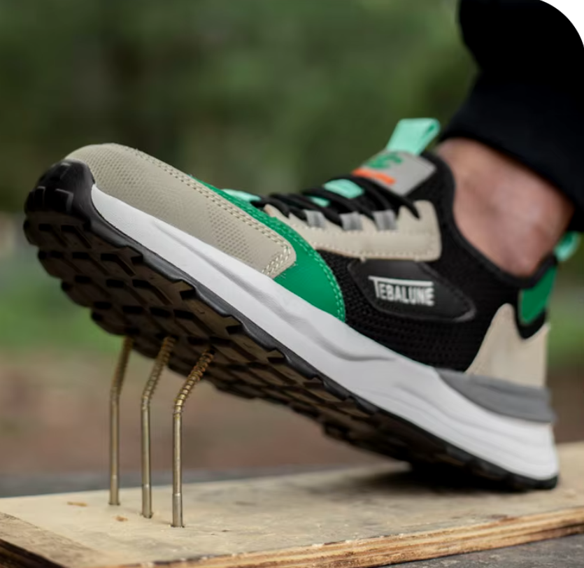 Chaussures de sécurité légères mixtes, embout composite