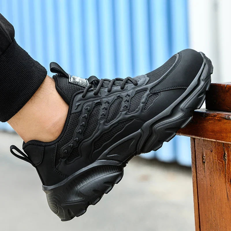Chaussures de sécurité mixtes à embout acier, dessus en maille
