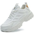 Chaussures de sécurité mixtes à embout acier, dessus en maille, blanc