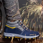 Chaussures de sécurité unisexe à embout acier, fermeture à boucle