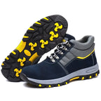Chaussures de sécurité unisexe à embout acier, fermeture à boucle
