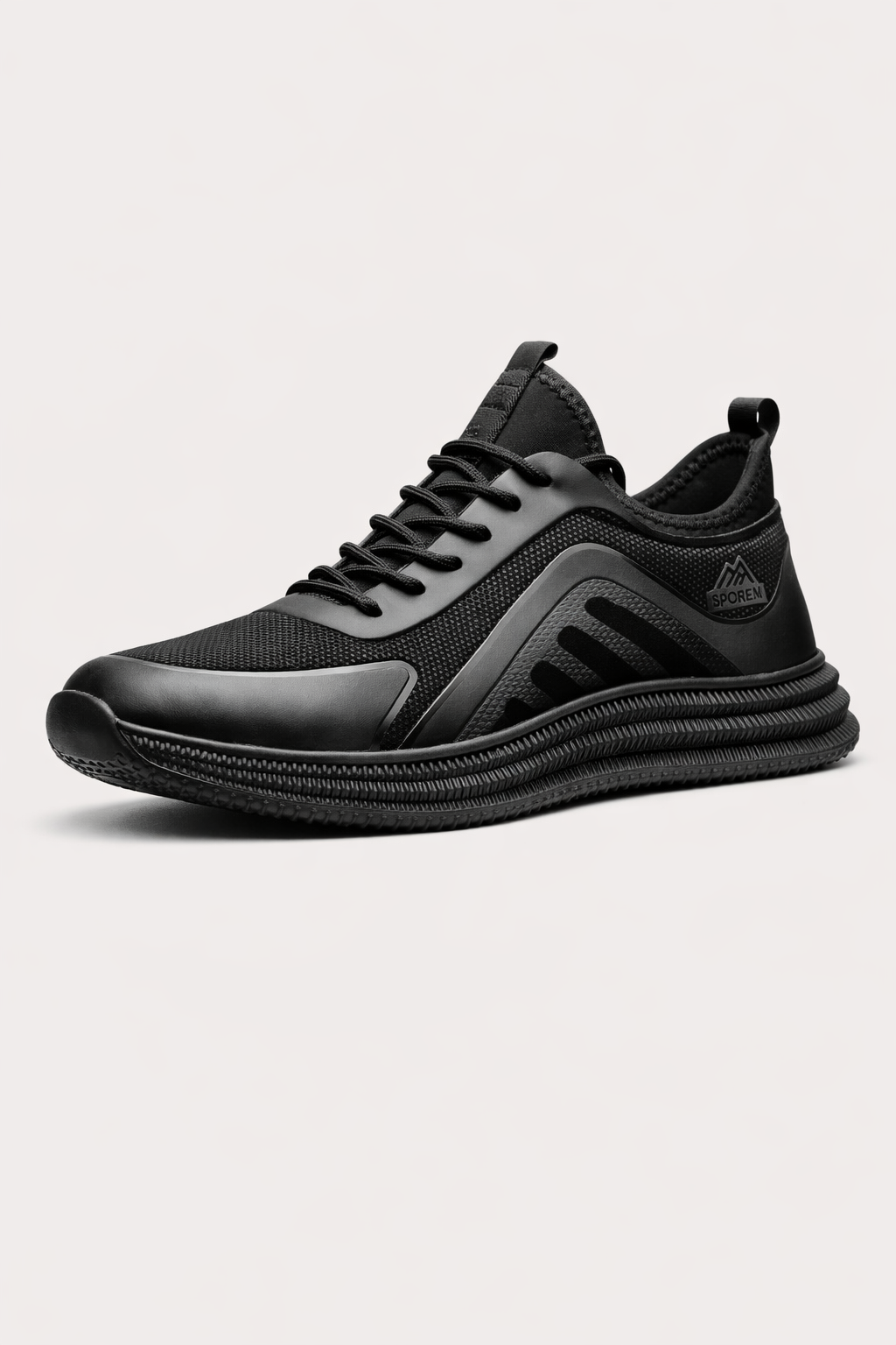 Chaussures de sport homme à semelle flexible et lacets plats