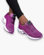 Baskets de sport femme légères, semelle amortissante, violet