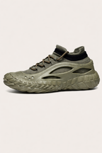 Chaussures de sport homme à col élastique et semelle crantée, vert
