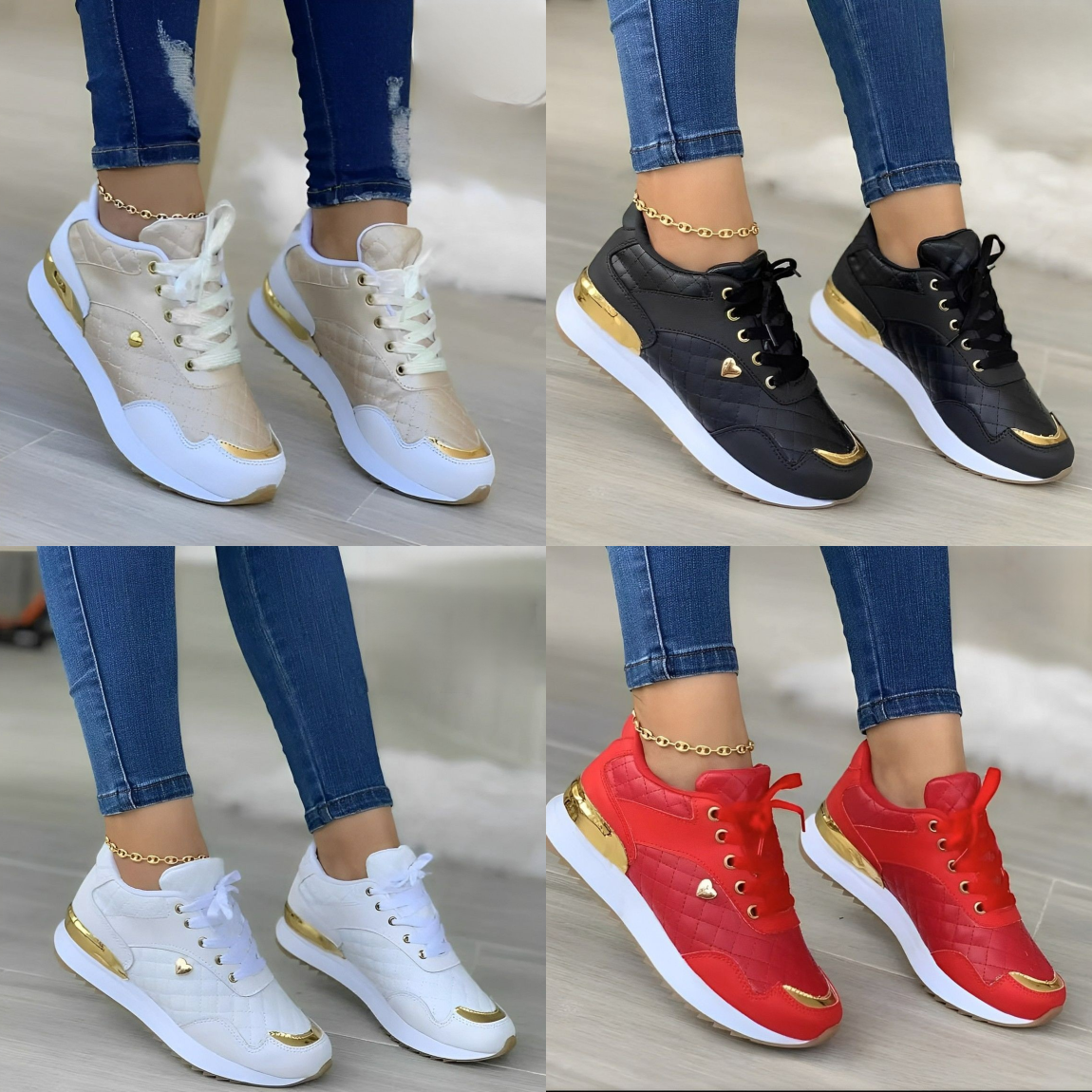 Baskets orthopédiques femme à enfiler, semelle souple, du 35 au 43