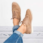Derbies femme à détails brogue, semelle intérieure moelleuse