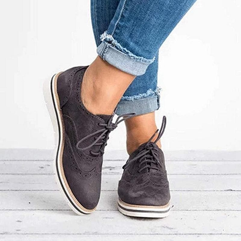 Derbies femme à détails brogue, semelle intérieure moelleuse