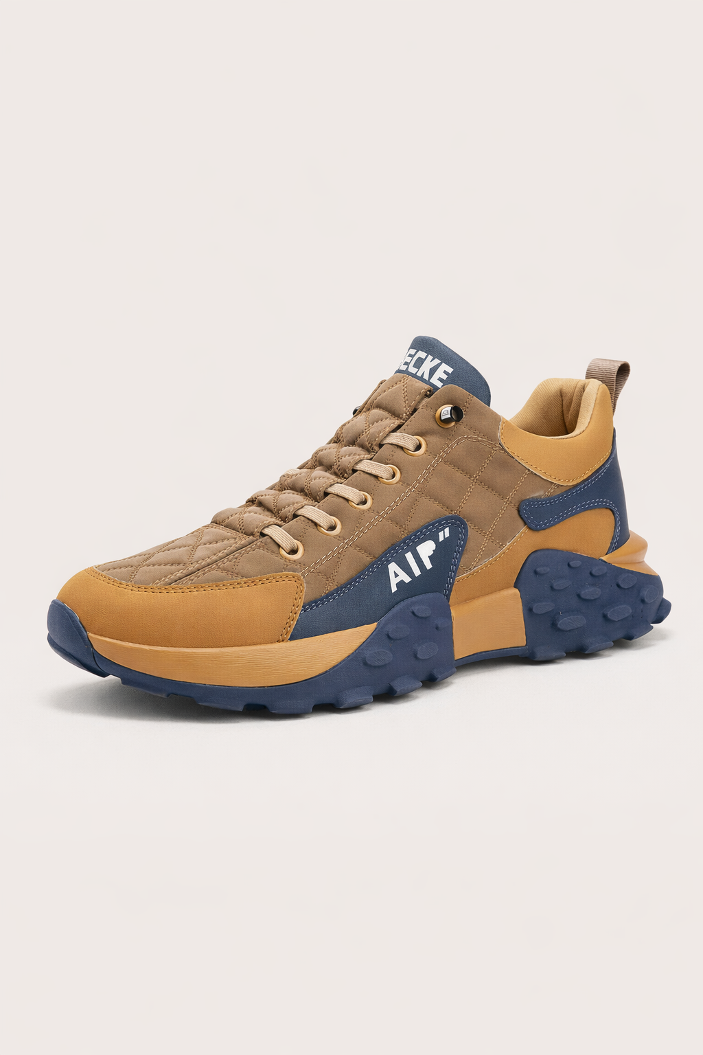 Chaussures de marche homme à lacets, semelle à crampons