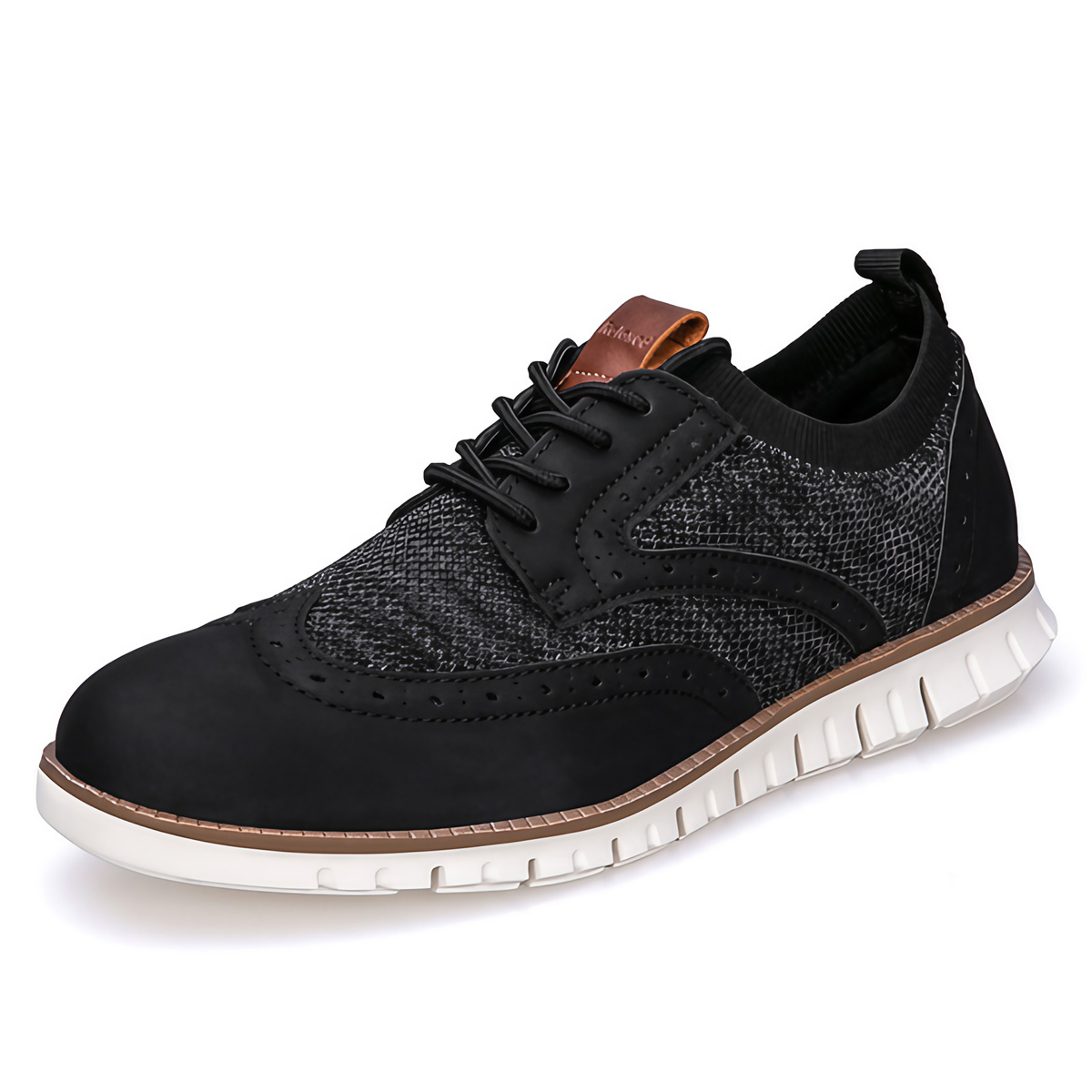 Chaussures homme de ville, aérées, bleu foncé, beige ou noir, noir