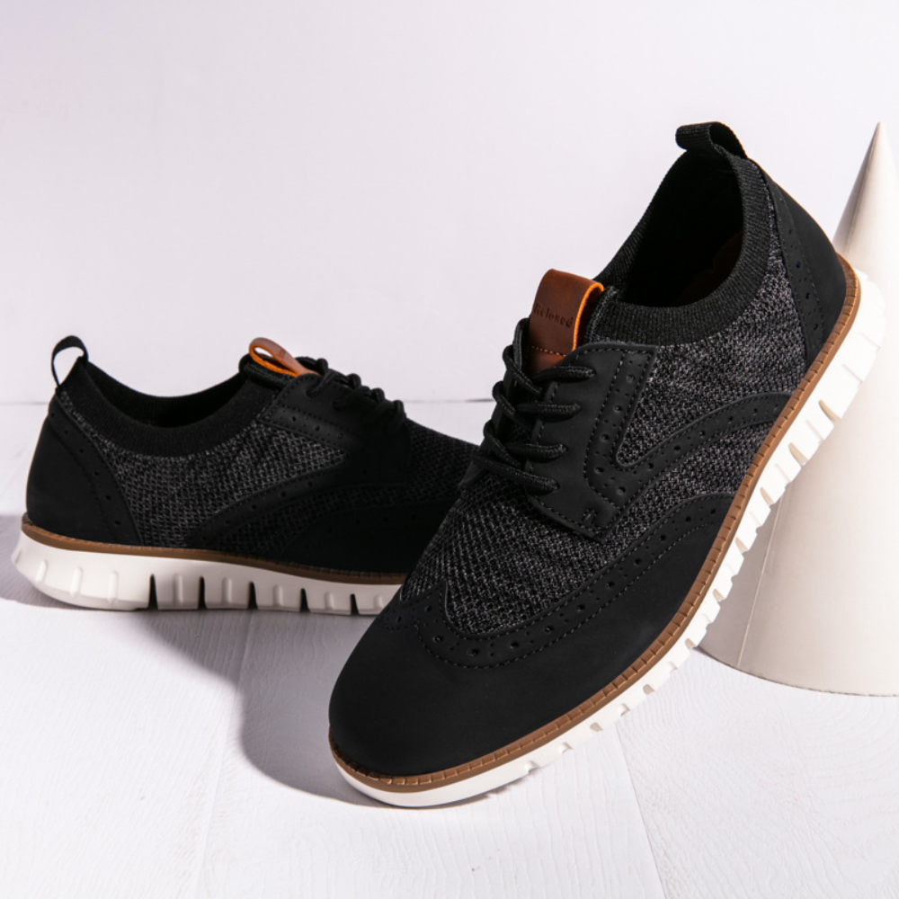 Chaussures homme de ville, aérées, bleu foncé, beige ou noir