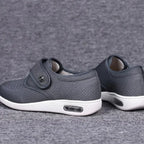Chaussures femme à chaussant large pour pieds sensibles, gris