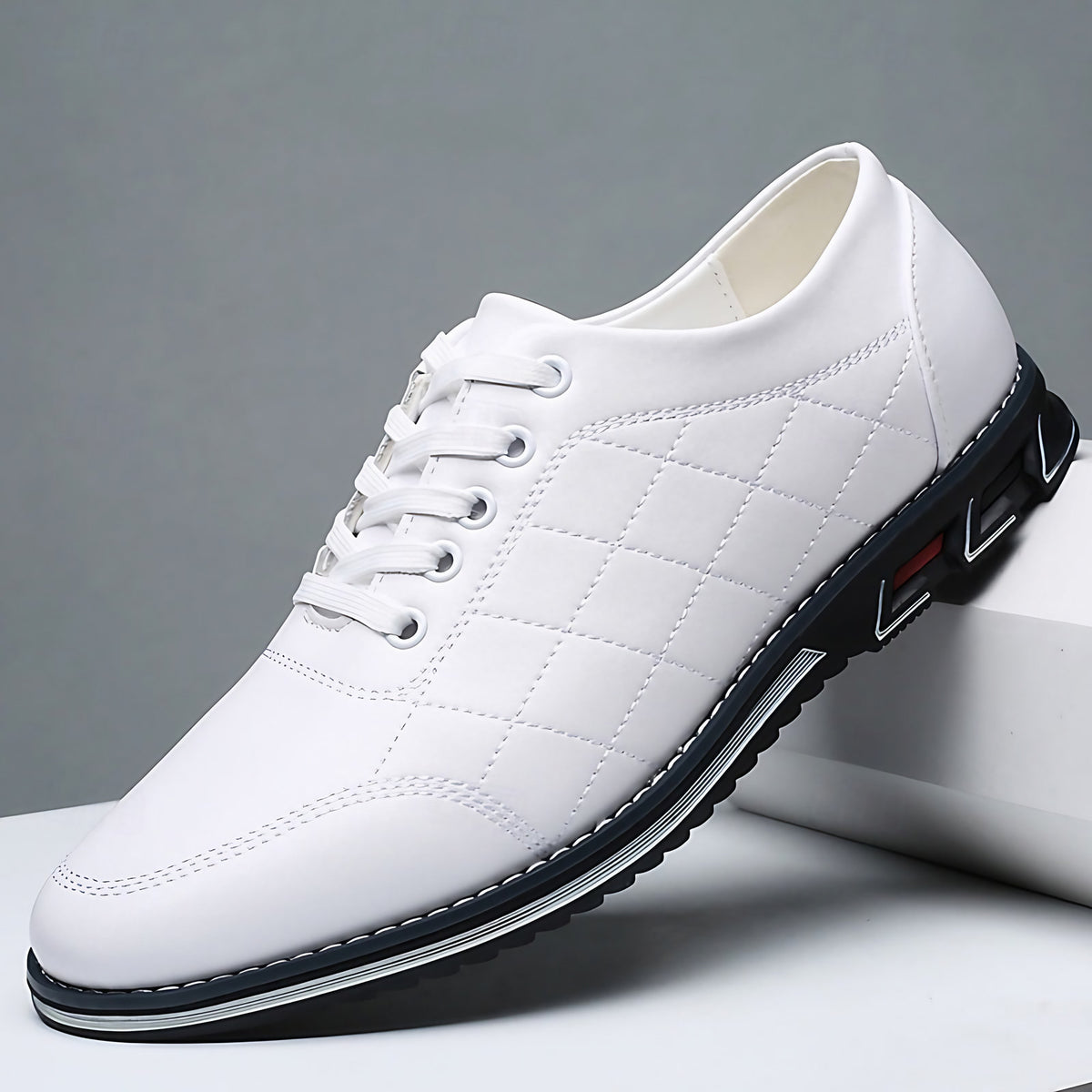 Chaussures homme classiques à semelle amortissante, quatre coloris, blanc