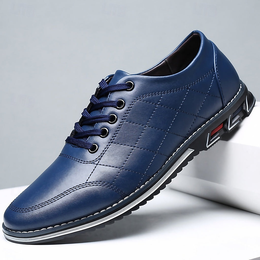 Chaussures homme classiques à semelle amortissante, quatre coloris, bleu roi