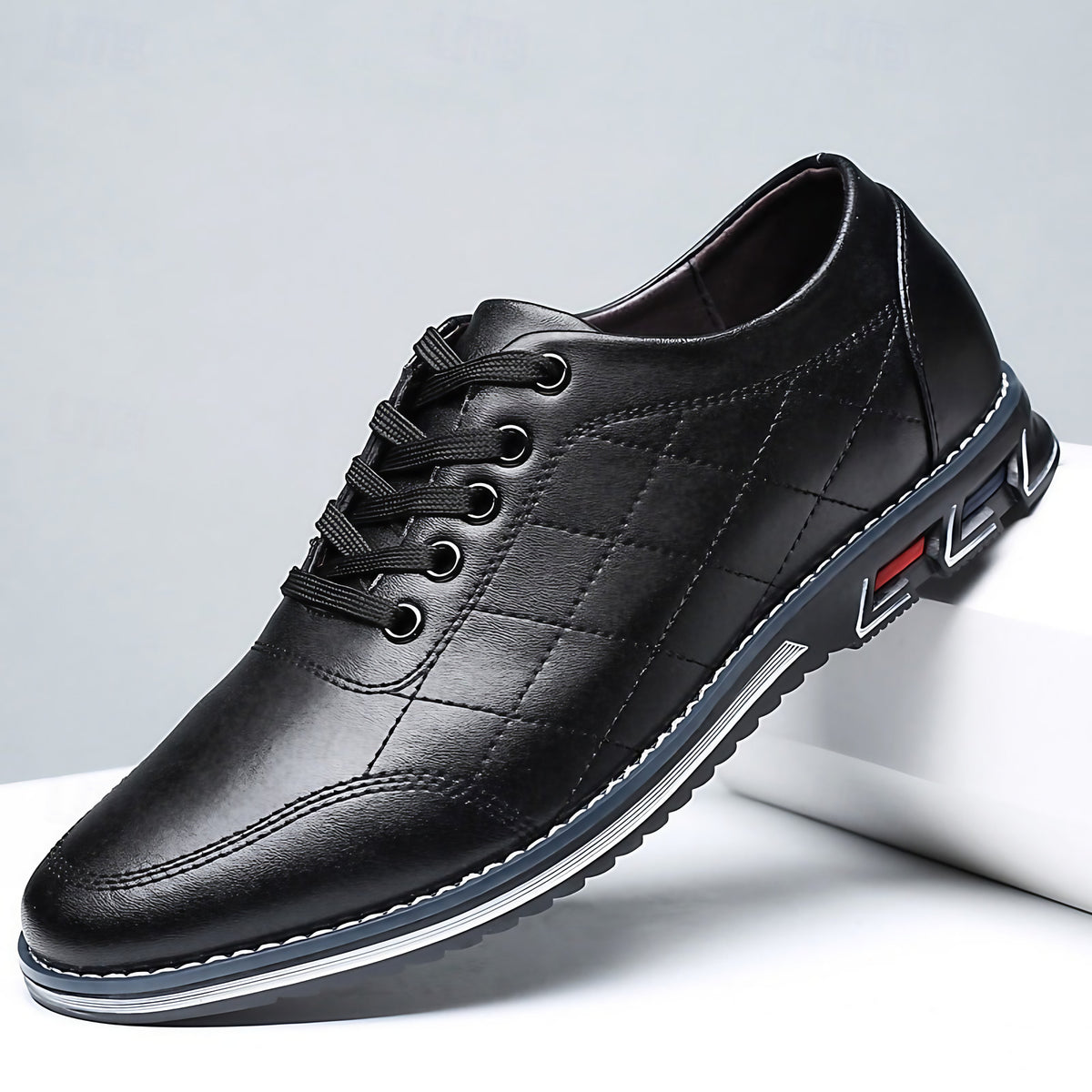 Chaussures homme classiques à semelle amortissante, quatre coloris, noir