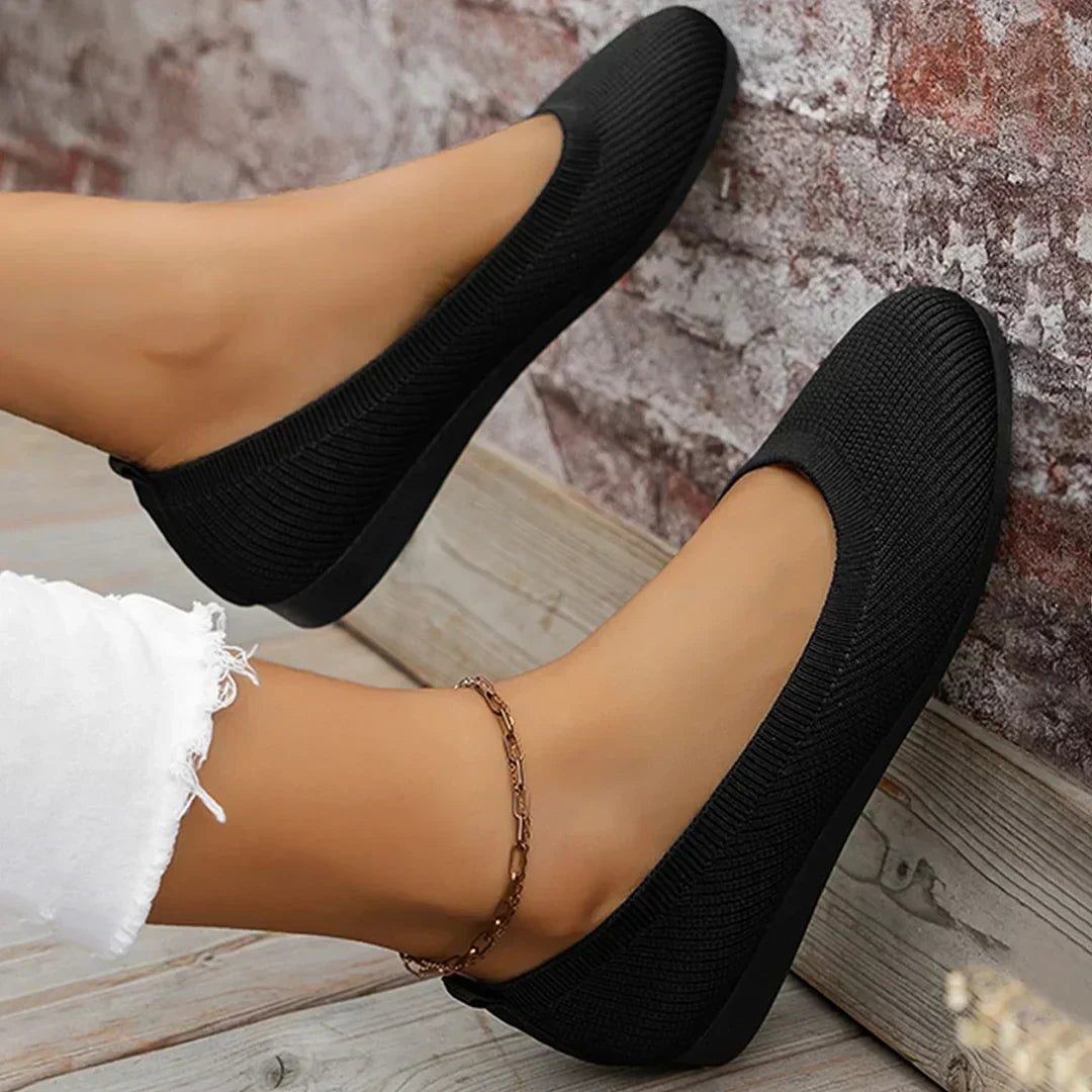 Chaussures orthopédiques femme pieds larges, à enfiler, aérées