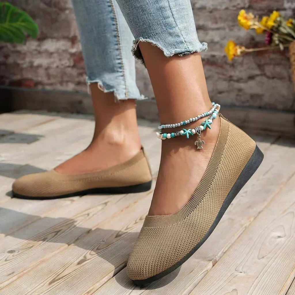 Chaussures orthopédiques femme pieds larges, à enfiler, aérées
