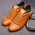 Chaussures de ville homme à lacets, quatre coloris, du 38 au 47, orange